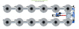 ALIEN Hydroponics V-SYSTEM 12 Pot 2 Row Kit