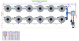 ALIEN Hydroponics V-SYSTEM 12 Pot 2 Row Kit