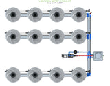 ALIEN Hydroponics V-SYSTEM 12 Pot 3 Row Kit