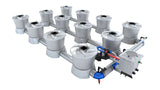 ALIEN Hydroponics V-SYSTEM 12 Pot 3 Row Kit