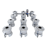 ALIEN Hydroponics V-SYSTEM 12 Pot 3 Row Kit