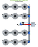 ALIEN Hydroponics V-SYSTEM 12 Pot 4 Row Kit