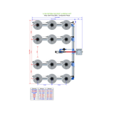 ALIEN Hydroponics V-SYSTEM 12 Pot 4 Row Kit