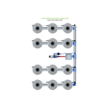 ALIEN Hydroponics V-SYSTEM 12 Pot 4 Row Kit