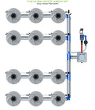 ALIEN Hydroponics V-SYSTEM 12 Pot 4 Row Kit