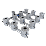 ALIEN Hydroponics V-SYSTEM 12 Pot 4 Row Kit