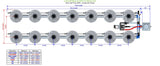 ALIEN Hydroponics V-SYSTEM 14 Pot 2 Row Kit