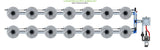 ALIEN Hydroponics V-SYSTEM 14 Pot 2 Row Kit