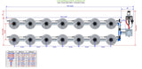 ALIEN Hydroponics V-SYSTEM 14 Pot 2 Row Kit