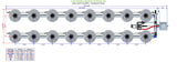 ALIEN Hydroponics V-SYSTEM 16 Pot 2 Row Kit