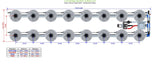 ALIEN Hydroponics V-SYSTEM 16 Pot 2 Row Kit