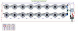 ALIEN Hydroponics V-SYSTEM 16 Pot 2 Row Kit