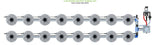 ALIEN Hydroponics V-SYSTEM 16 Pot 2 Row Kit