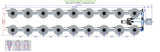 ALIEN Hydroponics V-SYSTEM 18 Pot 2 Row Kit