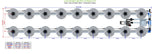 ALIEN Hydroponics V-SYSTEM 18 Pot 2 Row Kit