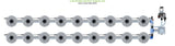 ALIEN Hydroponics V-SYSTEM 18 Pot 2 Row Kit