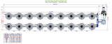ALIEN Hydroponics V-SYSTEM 18 Pot 2 Row Kit