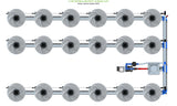 ALIEN Hydroponics V-SYSTEM 18 Pot 3 Row Kit