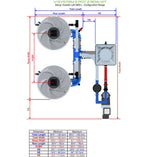 ALIEN Hydroponics V-SYSTEM 2 Pot 2 Row Kit