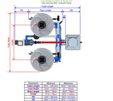 ALIEN Hydroponics V-SYSTEM 2 Pot 2 Row Kit