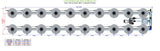 ALIEN Hydroponics V-SYSTEM 20 Pot 2 Row Kit