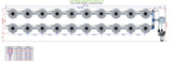 ALIEN Hydroponics V-SYSTEM 20 Pot 2 Row Kit