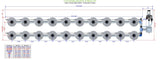 ALIEN Hydroponics V-SYSTEM 20 Pot 2 Row Kit