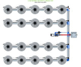 ALIEN Hydroponics V-SYSTEM 20 Pot 4 Row Kit