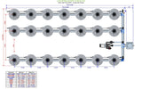 ALIEN Hydroponics V-SYSTEM 21 Pot 3 Row Kit