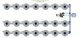 ALIEN Hydroponics V-SYSTEM 21 Pot 3 Row Kit