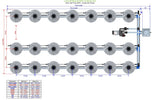 ALIEN Hydroponics V-SYSTEM 21 Pot 3 Row Kit
