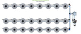 ALIEN Hydroponics V-SYSTEM 24 Pot 3 Row Kit