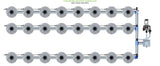 ALIEN Hydroponics V-SYSTEM 24 Pot 3 Row Kit