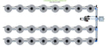 ALIEN Hydroponics V-SYSTEM 24 Pot 3 Row Kit