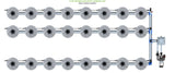 ALIEN Hydroponics V-SYSTEM 24 Pot 3 Row Kit