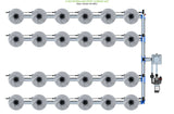 ALIEN Hydroponics V-SYSTEM 24 Pot 4 Row Kit