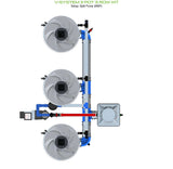 ALIEN Hydroponics V-SYSTEM 3 Pot 3 Row Kit
