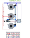 ALIEN Hydroponics V-SYSTEM 3 Pot 3 Row Kit