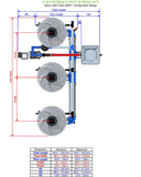 ALIEN Hydroponics V-SYSTEM 3 Pot 3 Row Kit