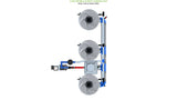 ALIEN Hydroponics V-SYSTEM 3 Pot 3 Row Kit