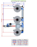 ALIEN Hydroponics V-SYSTEM 3 Pot 3 Row Kit