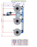 ALIEN Hydroponics V-SYSTEM 3 Pot 3 Row Kit