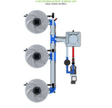 ALIEN Hydroponics V-SYSTEM 3 Pot 3 Row Kit