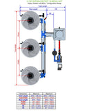 ALIEN Hydroponics V-SYSTEM 3 Pot 3 Row Kit