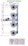 ALIEN Hydroponics V-SYSTEM 4 Pot 4 Row Kit