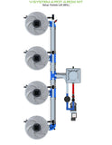 ALIEN Hydroponics V-SYSTEM 4 Pot 4 Row Kit