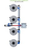 ALIEN Hydroponics V-SYSTEM 4 Pot 4 Row Kit