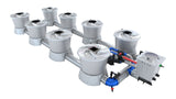 ALIEN Hydroponics V-SYSTEM 8 Pot 2 Row Kit