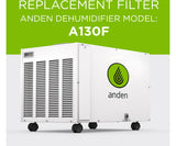 Anden 5769 Replacement filter for Anden Dehumidifier Model A130F