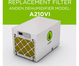 Anden 5781 Replacement filter for Anden Dehumidifier Model A210V1